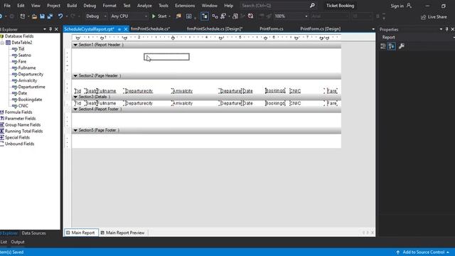 Schedule Print Crystal ReportTicket Management System смотреть онлайн