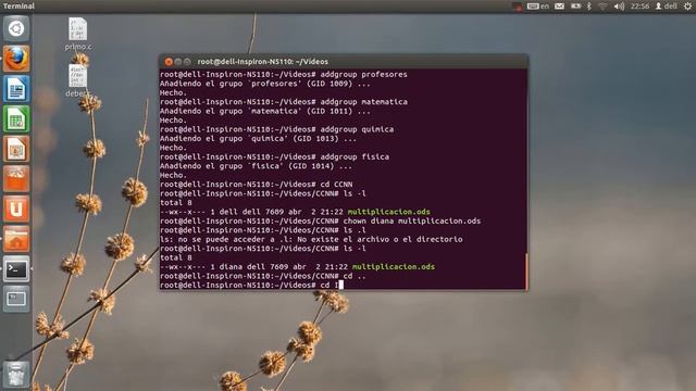 uso de los comandos chmod.chown y chgrp2 смотреть онлайн