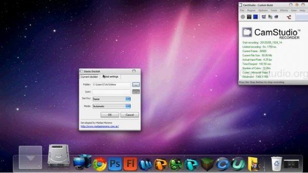 how to use and install stack docklets for rocketdock