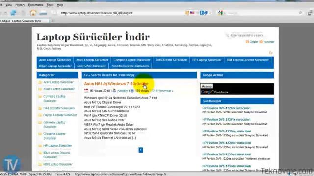 Dizüstü Bilgisayarınızın Sürücüleri