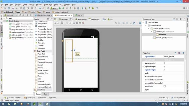 TUTORIAL MEMBUAT USER INTERFACE SEDERHANA MENGGUNAKAN ANDROID STUDIO смотреть онлайн