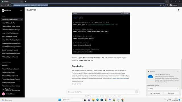 python pip install cmake смотреть онлайн