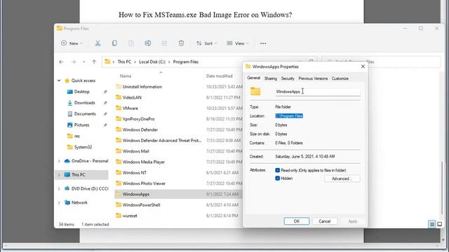 Fix MSTeams.exe Bad Image Error when running Microsoft Teams on Windows смотреть онлайн