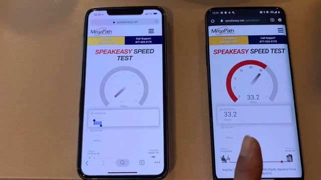 OnePlus McLaren 5G vs iPhone XS Max 4G LTE Speed Test смотреть онлайн