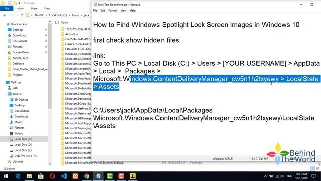 How to Find Spotlight Lock Screen Images in Windows 10 смотреть онлайн