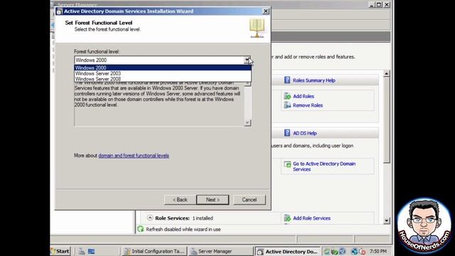 Installing Active Directory Using Windows 2008 Server смотреть онлайн