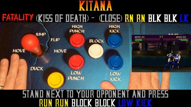 Ultimate Mortal Kombat 3 - Kitana - Kiss of Death Fatality смотреть онлайн