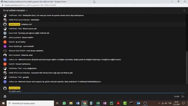 Uzman Excel Canlı Yayını - Online Dersler - 3 смотреть онлайн