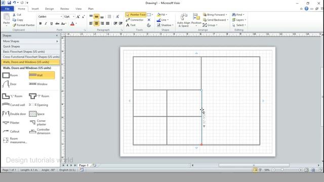 Draw a Simple Plan In Microsoft Visio 2010 смотреть онлайн