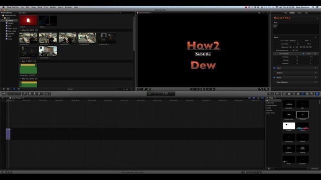 Final Cut Pro - Advanced Text Tutorial смотреть онлайн