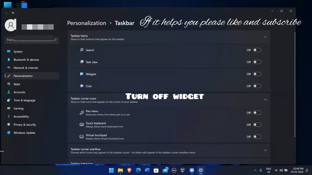 how to disable weather icon on windows 11 taskbar | left side widget off смотреть онлайн
