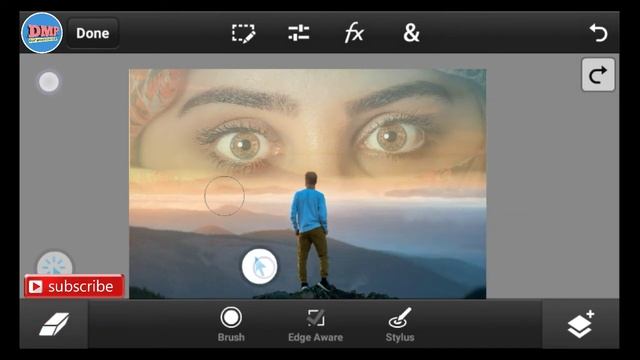 PS Touch Editing Dual Exposure Combine Images Into One In Android | PS Touch Editing Tutorial смотреть онлайн