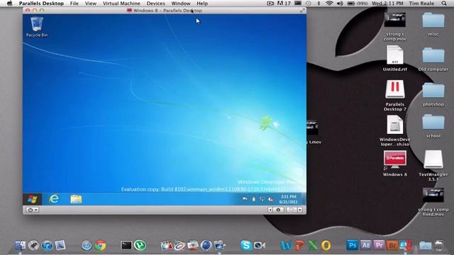 How to run Windows 8 on Mac OSX :: Parallels Desktop 7 Demo смотреть онлайн