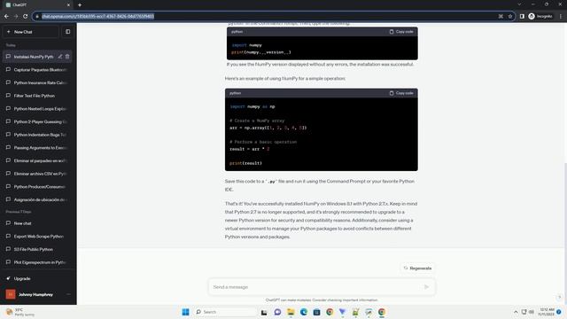 Installing NumPy on Windows 8 1 with Python 2 7 x смотреть онлайн