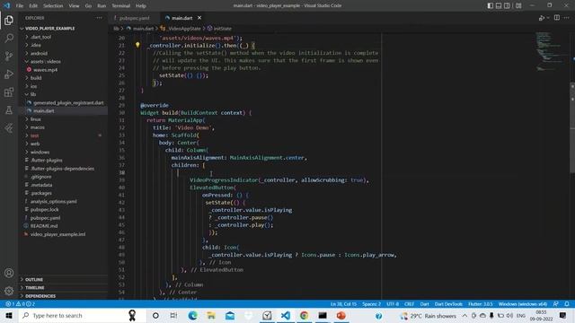 Flutter video player plugin смотреть онлайн