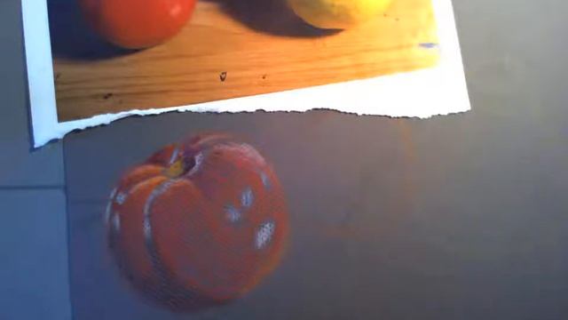 colored pencil Fruit-tomato, apple demo 1 смотреть онлайн