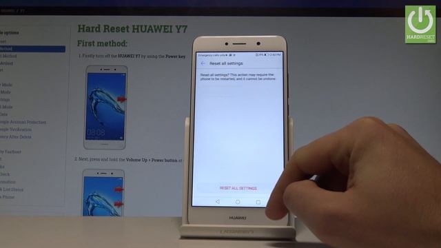 How to Reset Settings in HUAWEI Y7 |HardReset.info смотреть онлайн