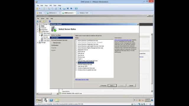 server 2008 6 3 install print services смотреть онлайн