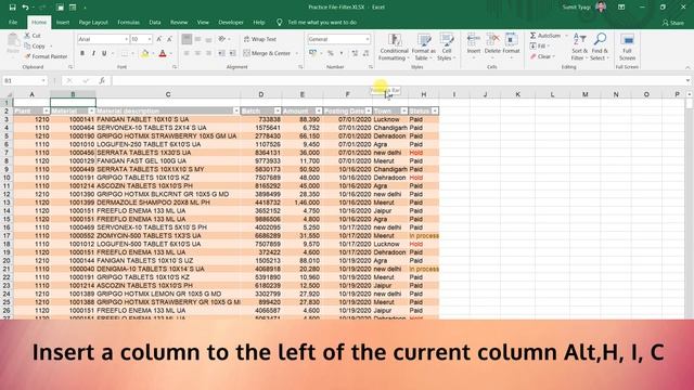 Excel Shortcut keys in Hindi | Part 19: Shortcut Keys Related to Table and filter in Hindi смотреть онлайн