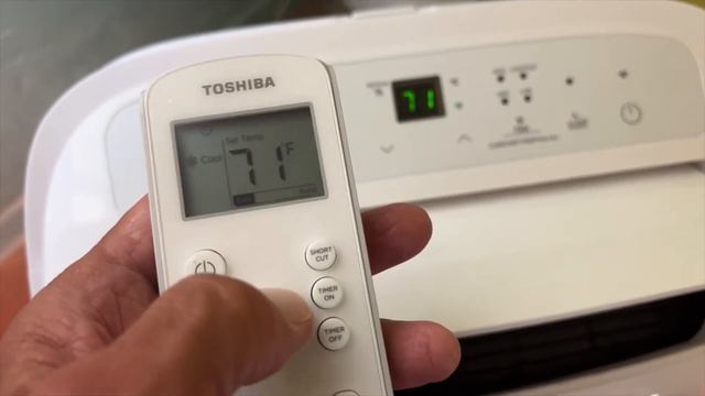 Why isn't the remote control working on a Toshiba 10000 BTU Portable AC? смотреть онлайн