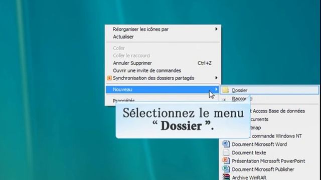 Creer un dossier sous Windows XP.mp4 смотреть онлайн