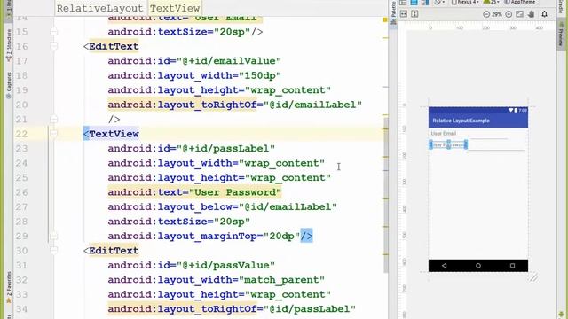 Android Basic tutorial 04 ( relative layout) смотреть онлайн