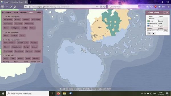 Azgaar's Fantasy Map Generator