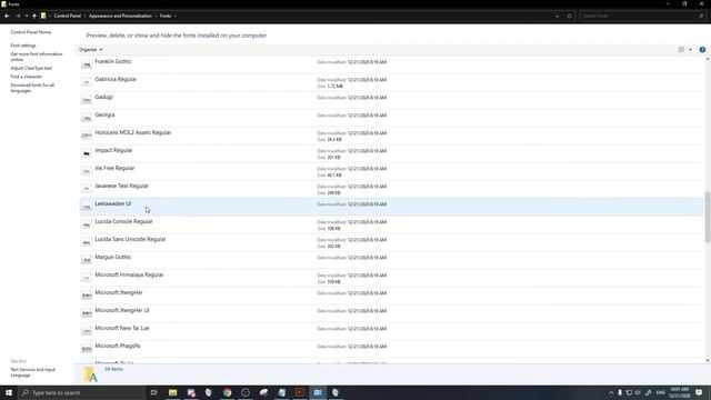 [Window 10] How to See Font Settings / Installation Date смотреть онлайн