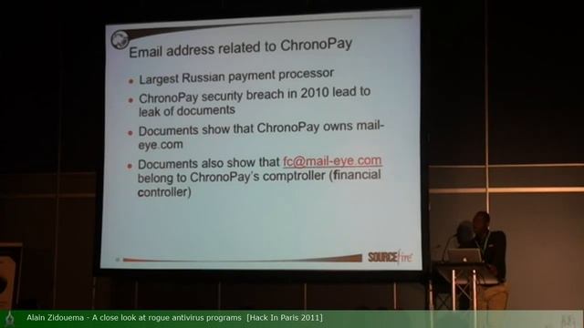 10of12 Alain Zidouema A close look at rogue antivirus programs смотреть онлайн