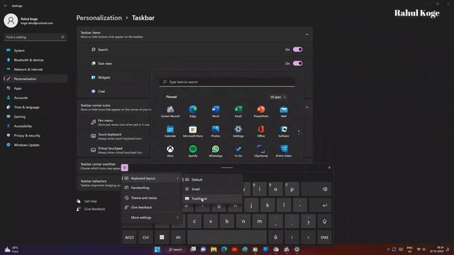 How To Show Touch Keyboard Icon On Taskbar Windows 11 смотреть онлайн