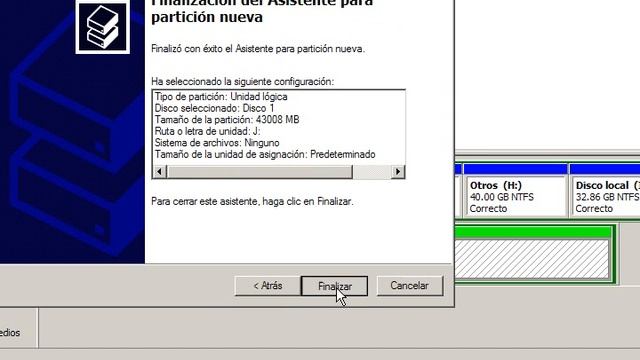 Crear particiones con windows xp смотреть онлайн