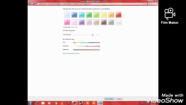 Windows 7 Taskbar color change смотреть онлайн