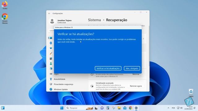 Como reverter e voltar do Windows 11 para o Windows 10, Downgrade смотреть онлайн