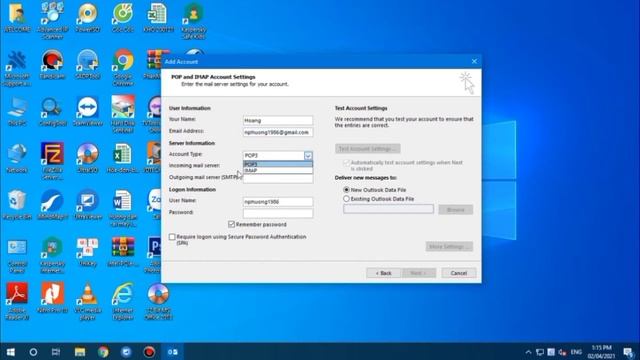 Hướng dẫn Add Gmail vào trong Microsoft Outlook смотреть онлайн