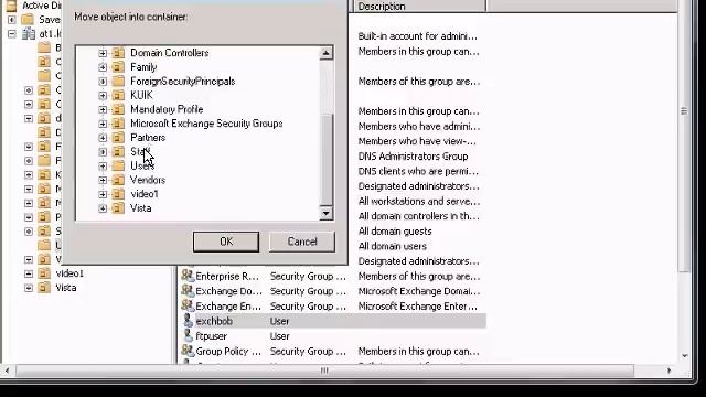 Move users to new OU in Active Directory Windows 2008 смотреть онлайн