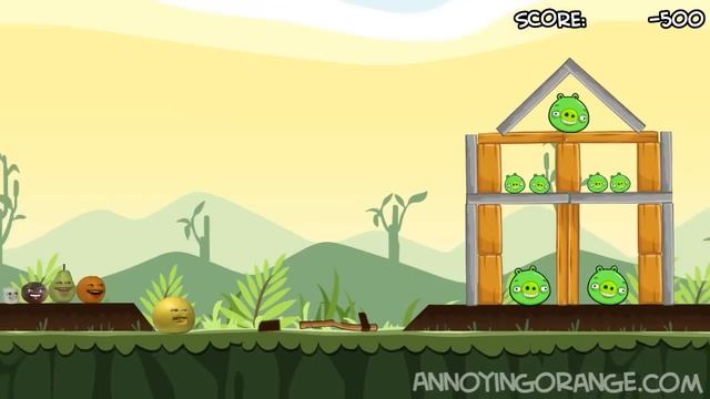 Annoying Orange vs Angry Birds: GRAPEFRUIT смотреть онлайн