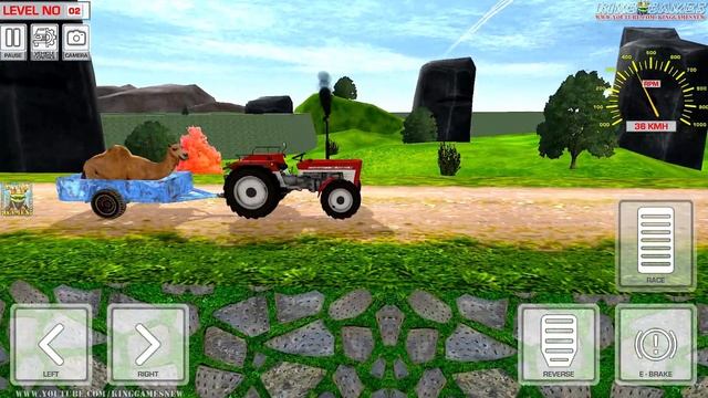 Real Tractor Offroad Driving Simulator - Trolley Farming Transport Death Road 3D - Android GamePlay смотреть онлайн