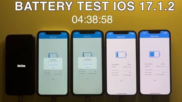 iOS 17.1.2 续航对比测试（SE，XR，11-13） смотреть онлайн