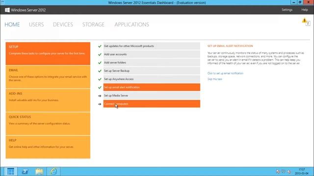 Konfigurera Windows Server 2012 Essentials смотреть онлайн