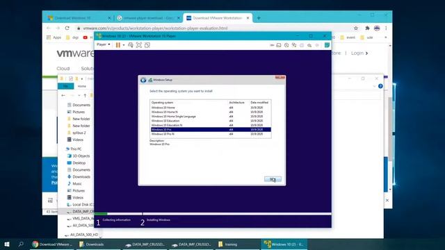 How to install Windows 10 in VMWare Player смотреть онлайн