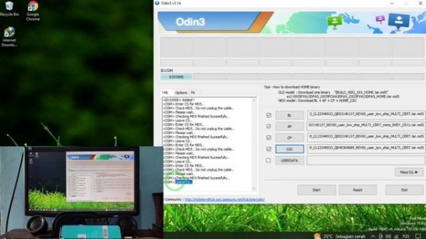 Flash Downgrade Samsung M12 (SM-M127F) Binary/U3