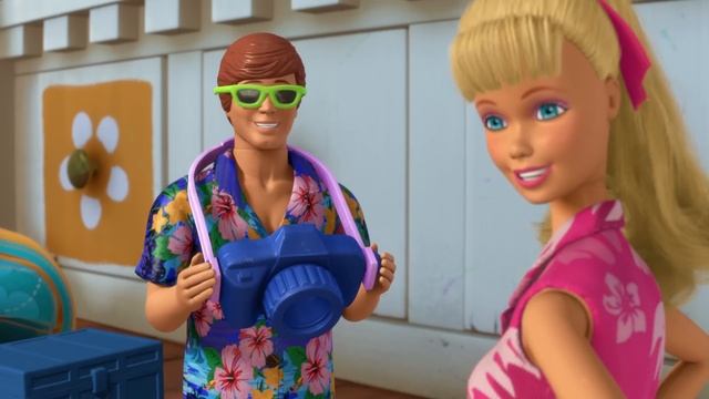 TOY STORY 3 | Hawaiian Vacation With Ken & Barbie | Official Disney Pixar UK