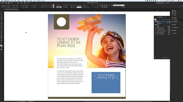 InDesignology 4 Minute Landing Page Layout In Adobe InDesign CC 2018