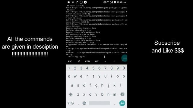 How to install NGROK in TERMUX ...... смотреть онлайн
