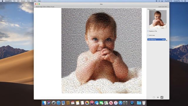 mosaicpro colorization feature - Photo Mosaic app for MacOS смотреть онлайн