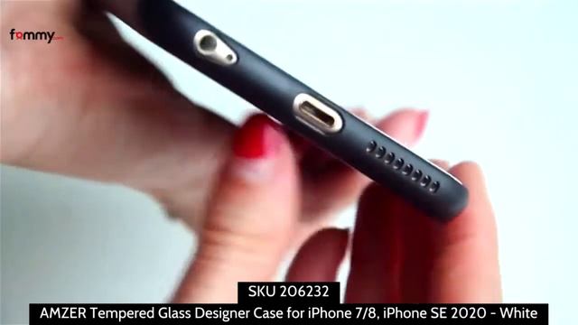 AMZER Tempered Glass Designer Case for iPhone SE 2020 смотреть онлайн