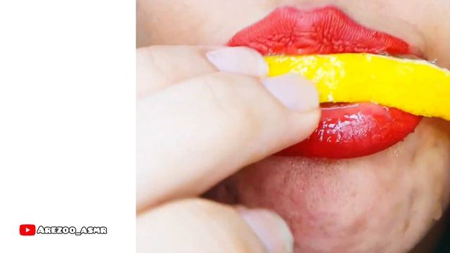 Mukbang Asmr Fruit*asmr Orange*asmr Lemon*asmr Cucumber*asmr Apple Eating Sounds