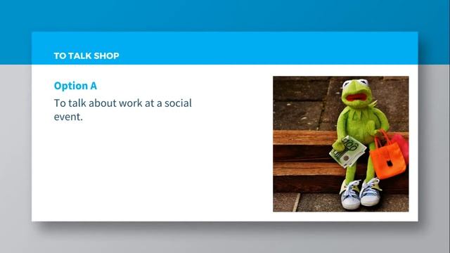 Business English Idioms - To talk shop смотреть онлайн