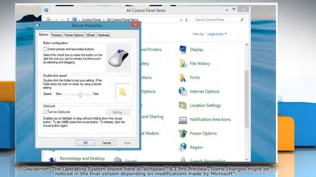 Windows® 8.1: Move mouse pointer to the default button in dialog boxes automatically смотреть онлайн