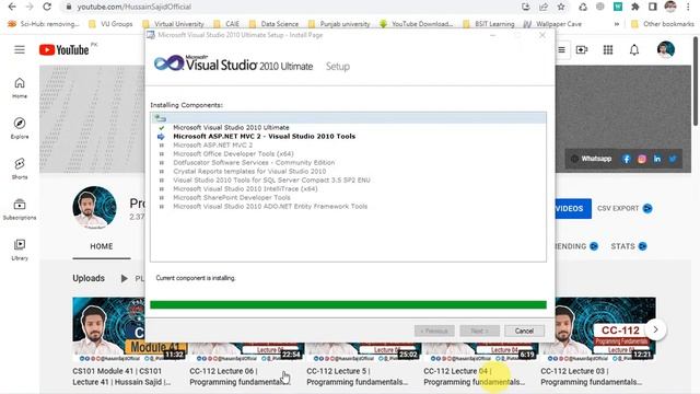 How to download and install Microsoft Visual Studio 2010 | Urdu / Hindi | Hussain Sajid смотреть онлайн